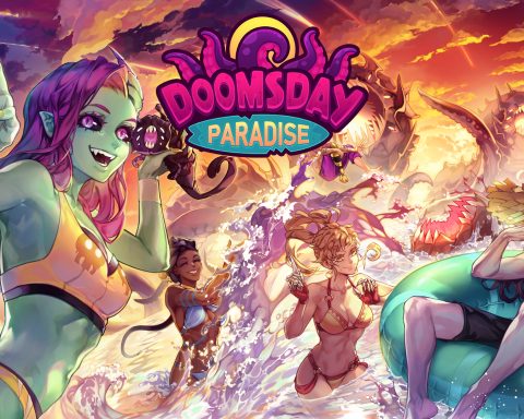 The key art for Doomsday Paradise.