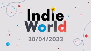 The artwork for Indie World, April 20, 2023.