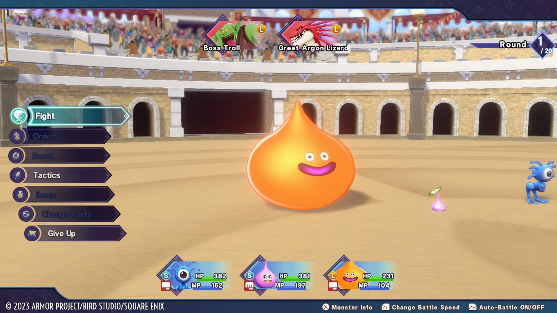 A screenshot from Dragon Quest Monsters on Switch