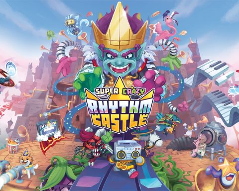 The key art for Super Crazy Rhythm Castle.