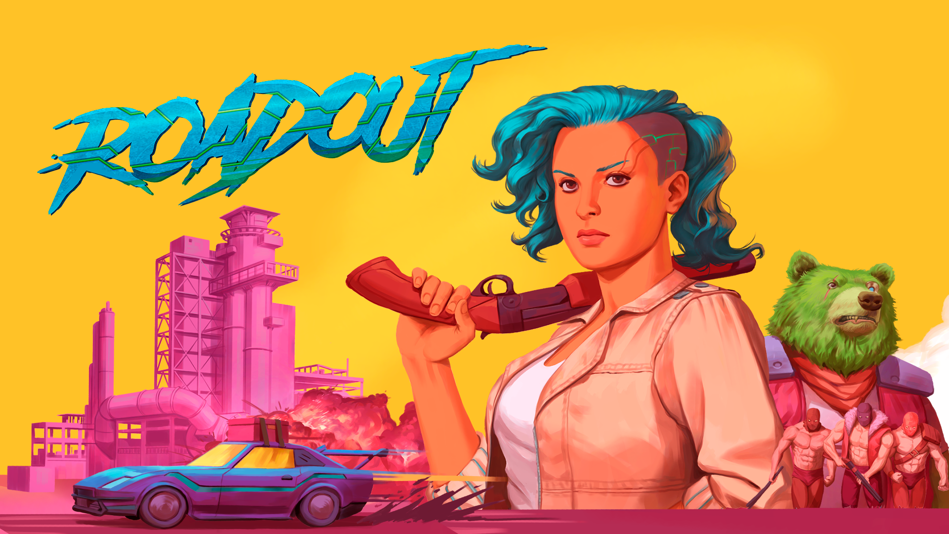 The key art/wallpaper for RoadOut.